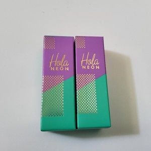 Lot Of 2- Hola Neon Tinted Lip Balm Call Me .12oz/3.5g